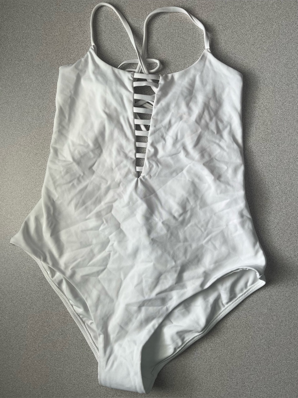 NWT Melissa Odabash Formentera One Piece Swimsuit Women's US Size 12 White